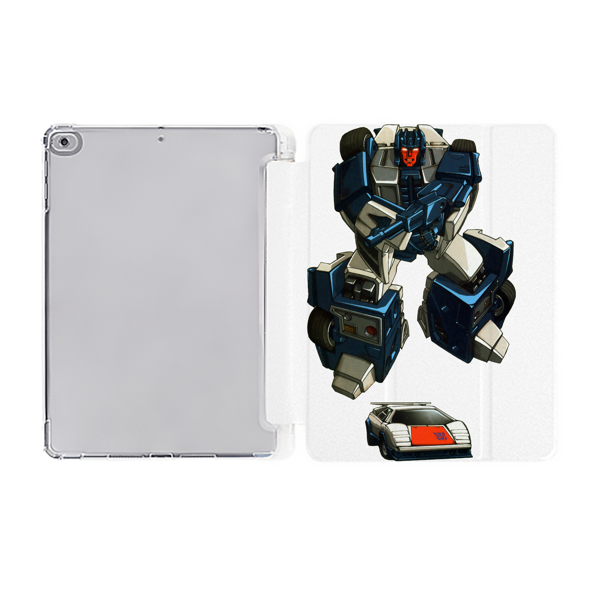 （画像用）  IPad ケース ペン収納付き 三つ折りスタンド PUレザー×シリコン 対応機種9.5/10.5/10.9インチ